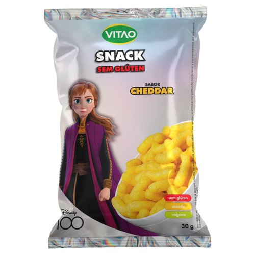 Vitao Snacks Disney Sem Glúten Cheddar 30g