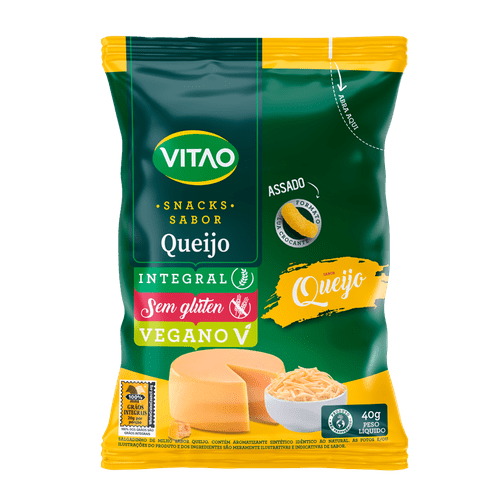 Vitao Snacks Integral Queijo 40g