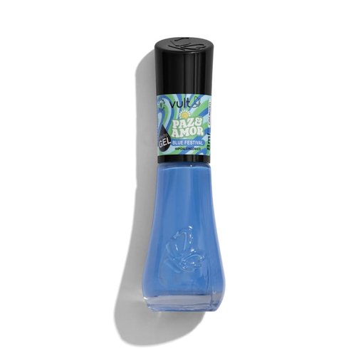 Vult Esmalte Azul Blue Festival Coleção Paz & Amor 8ml
