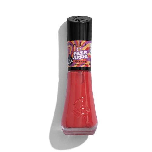 Vult Esmalte Vermelho Rock in Red Coleção Paz & Amor 8ml