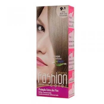 Yama Fashion Color Coloração Creme Louro Muito Claro Acinzentado 9.1