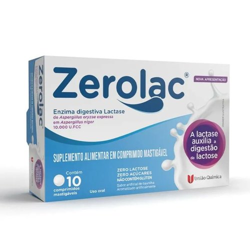 Zerolac 10000FCC 10 Comprimidos Mastigáveis