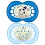MAM Chupeta Night Original 6+ Meses c2 Tam 2  Azul  2913