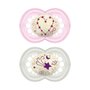 MAM Chupeta Original Night 6+ Dupla Rosa Meninas 2914